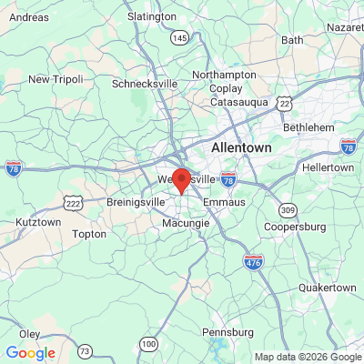 Map to  office in East Texas, PA