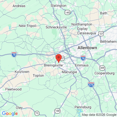 Map to  office in Trexlertown, PA