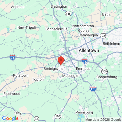 Map to  office in Trexlertown, PA