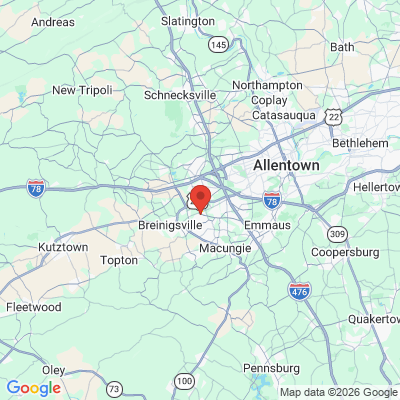 Map to  office in Trexlertown, PA