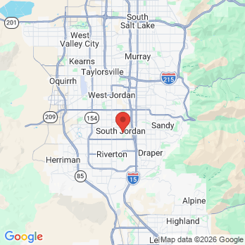 Map to Roseman University Collage of Dental Medicine office in South Jordan, UT