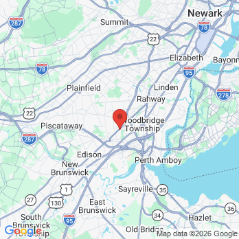 Map to Middlesex Endodontics, P.A. office in Edison, NJ