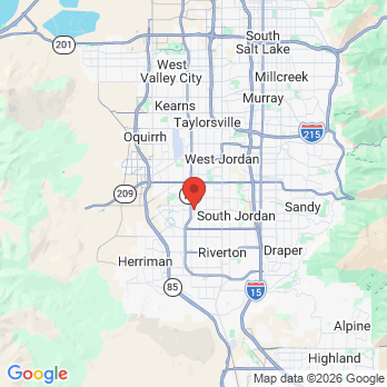 Map to Payne Orthodontics office in South Jordan, UT