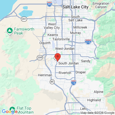 Map to Payne Orthodontics office in South Jordan, UT