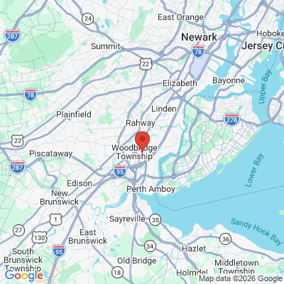 Map to  office in Woodbridge, NJ