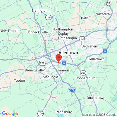 Map to  office in Allentown, PA