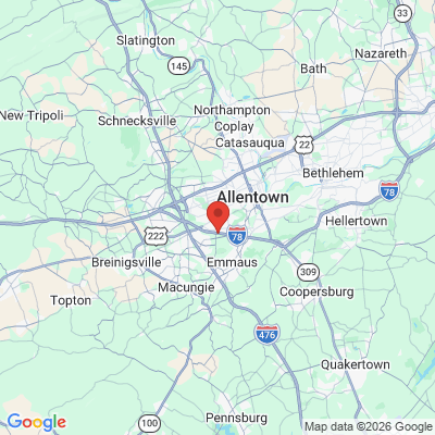 Map to  office in Allentown, PA