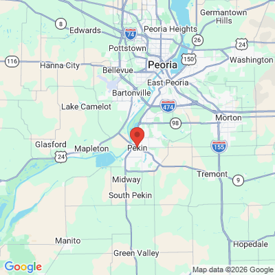 Map to  office in Pekin, IL