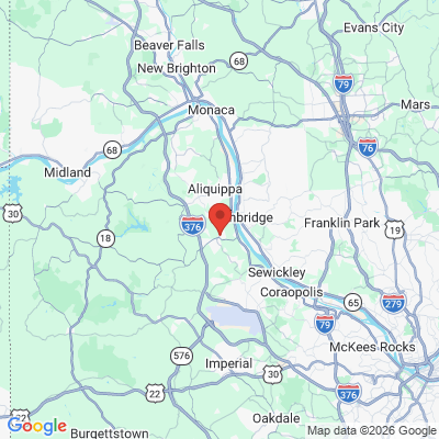 Map to  office in Aliquippa, PA