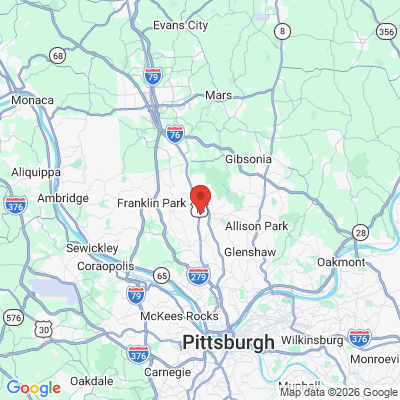 Map to  office in Pittsburgh, PA