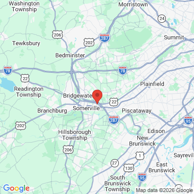 Map to Bridgewater Dental Group office in Bridgewater, NJ