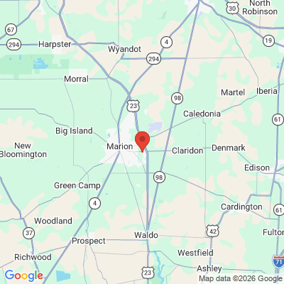 Map to  office in Marion, OH