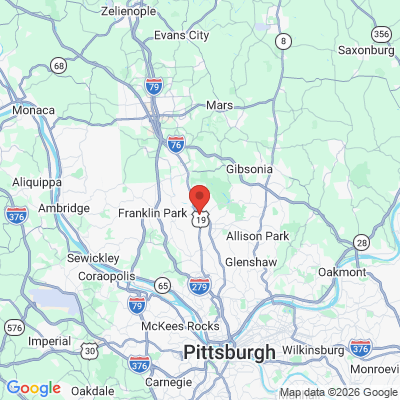 Map to  office in Wexford, PA