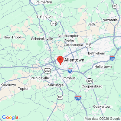 Map to  office in Allentown, PA