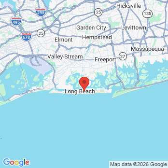 Map to Long Beach Family Dental office in Long Beach, NY