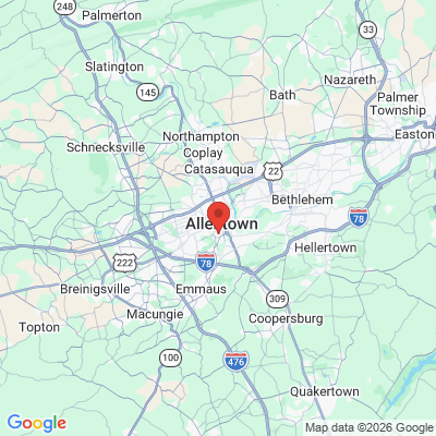 Map to  office in Allentown, PA