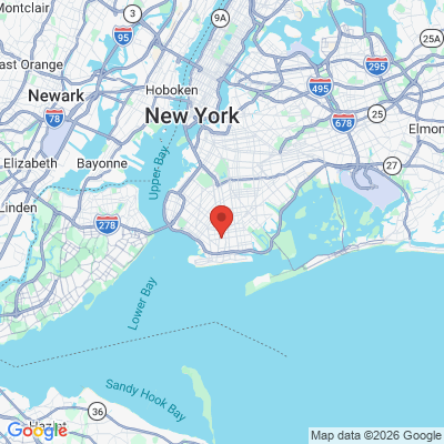 Map to  office in Brooklyn, NY