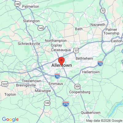 Map to  office in Allentown, PA