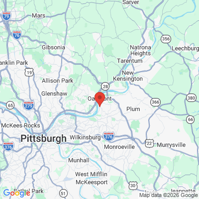 Map to  office in Verona, PA