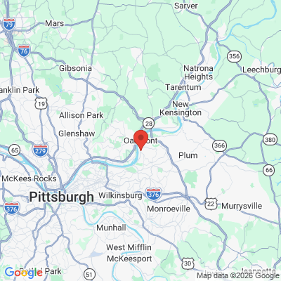 Map to  office in Verona, PA