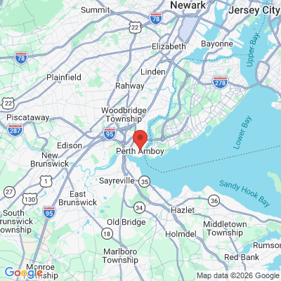 Map to  office in Perth Amboy, NJ