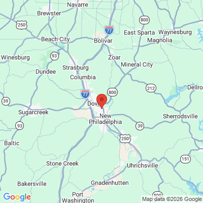 Map to  office in Dover, OH