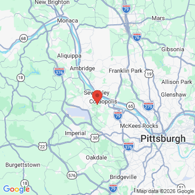 Map to  office in Coraopolis, PA