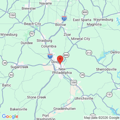 Map to  office in Dover, OH