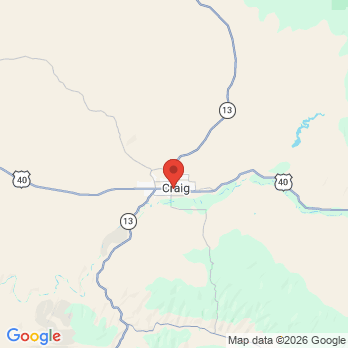 Map to Voyich and Voyich Dental Arts office in Craig, CO