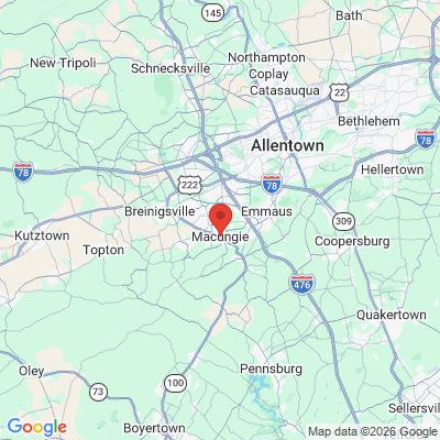 Map to  office in Macungie, PA