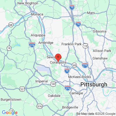 Map to  office in Coraopolis, PA