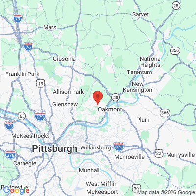 Map to  office in Pittsburgh, PA