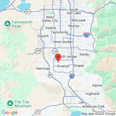 Map to  office in Bluffdale, UT