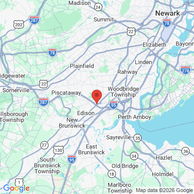 Map to  office in Metuchen, NJ