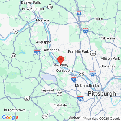 Map to  office in Sewickley, PA