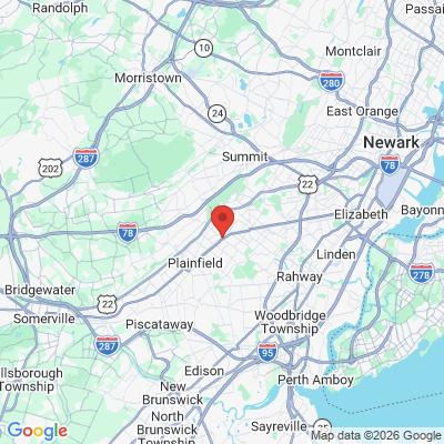 Map to  office in Fanwood, NJ