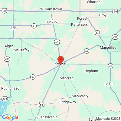 Map to  office in Kenton, OH