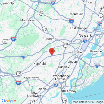 Map to  office in Westfield, NJ