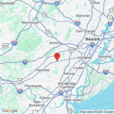 Map to  office in Westfield, NJ