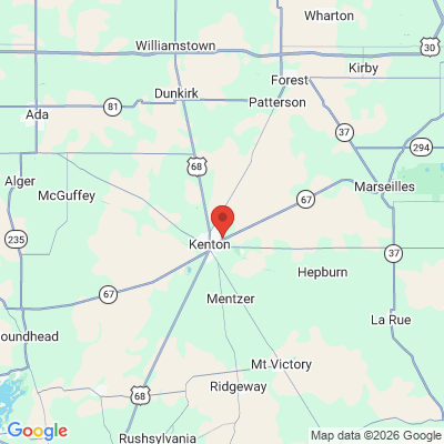 Map to  office in Kenton, OH