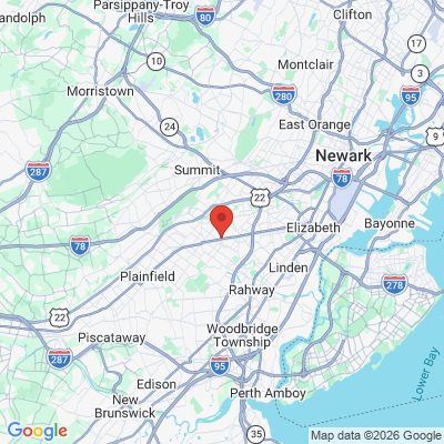 Map to  office in Garwood, NJ