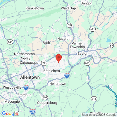 Map to  office in Bethlehem, PA