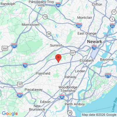 Map to  office in Westfield, NJ