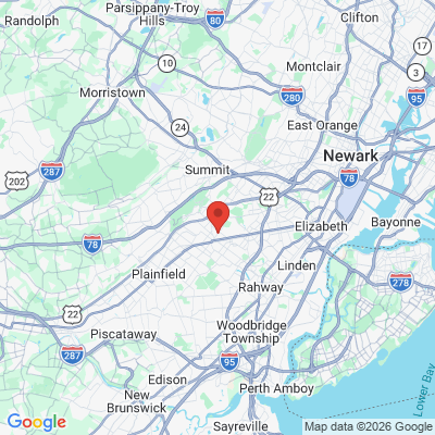 Map to  office in Westfield, NJ