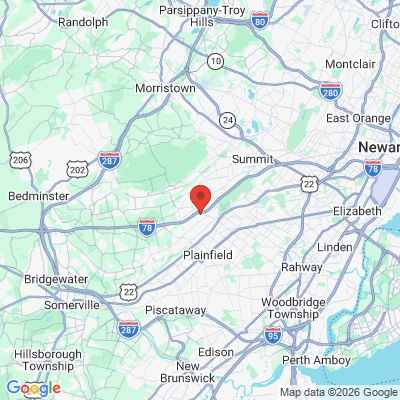 Map to  office in Watchung, NJ