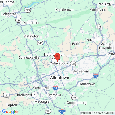 Map to  office in Catasauqua, PA