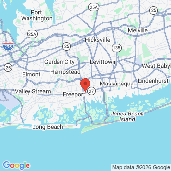 Map to Modern Dental Hub office in Merrick, NY