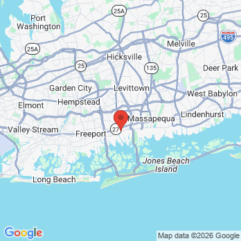 Map to Now Dental office in Bellmore, NY