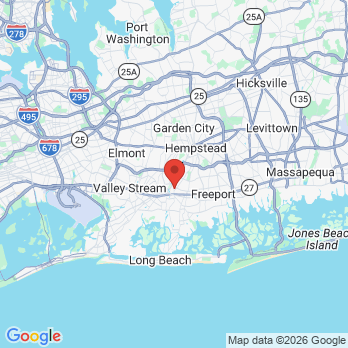 Map to Palmieri Orthodontics office in Rockville Centre, NY