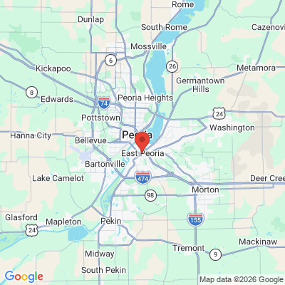 Map to  office in East Peoria, IL
